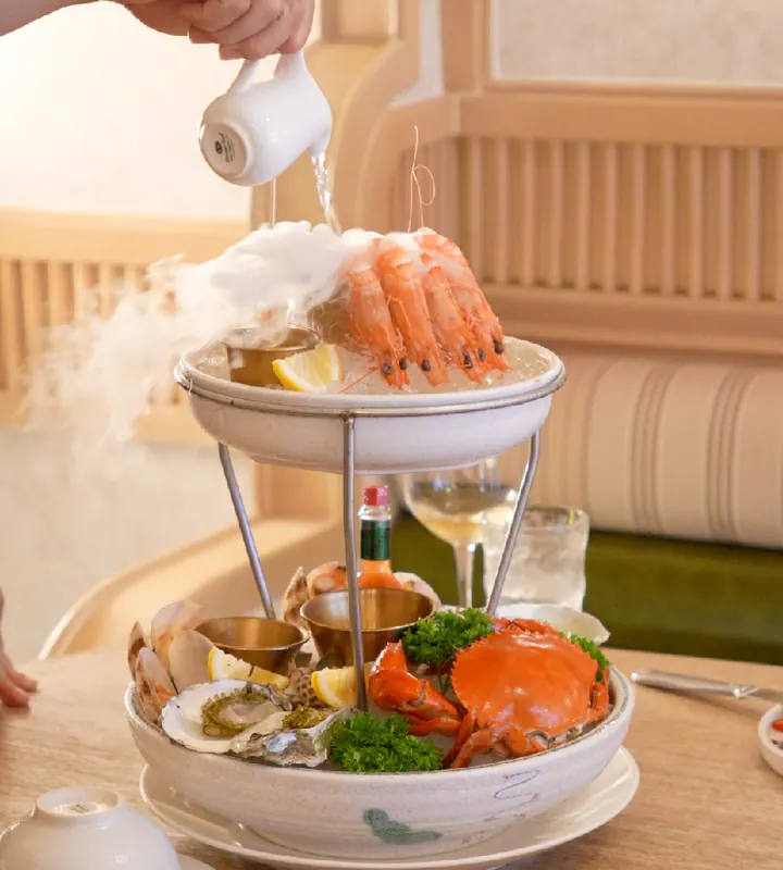 Tháp hải sản tại nhà hàng La Sirena