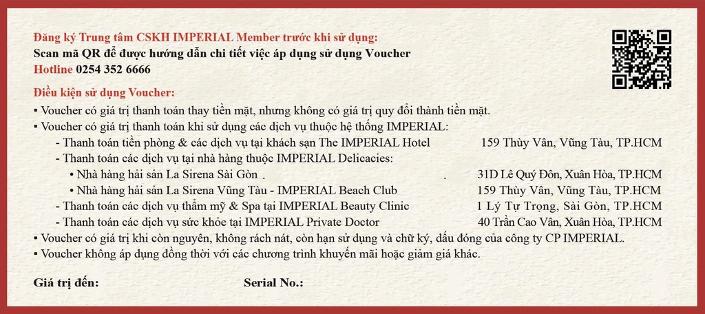 Mặt sau voucher