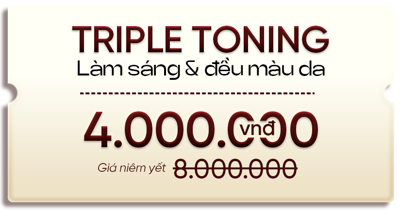 Triple Toning – Làm sáng & đều màu da